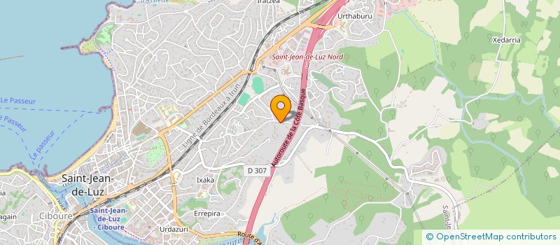 localisation de l'entreprise CHIBAU  SAINT-JEAN-DE-LUZ