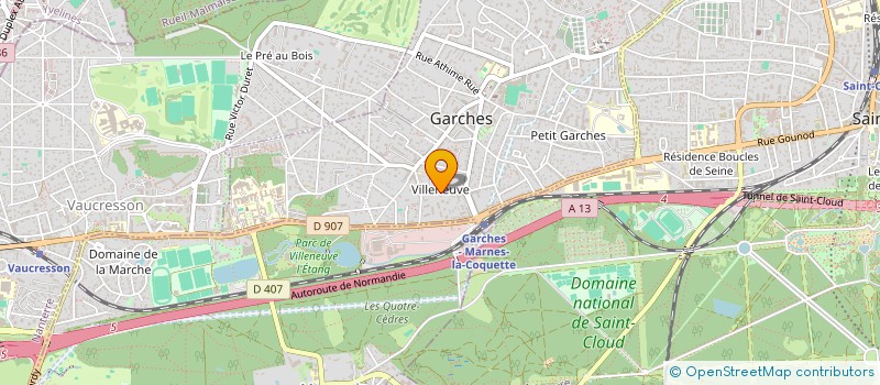 localisation de l'entreprise CHIBOL à GARCHES