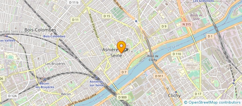 localisation de l'entreprise CHIC  ASNIERES-SUR-SEINE