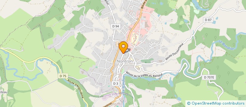 localisation de l'entreprise CHIC A PORTER  NONTRON