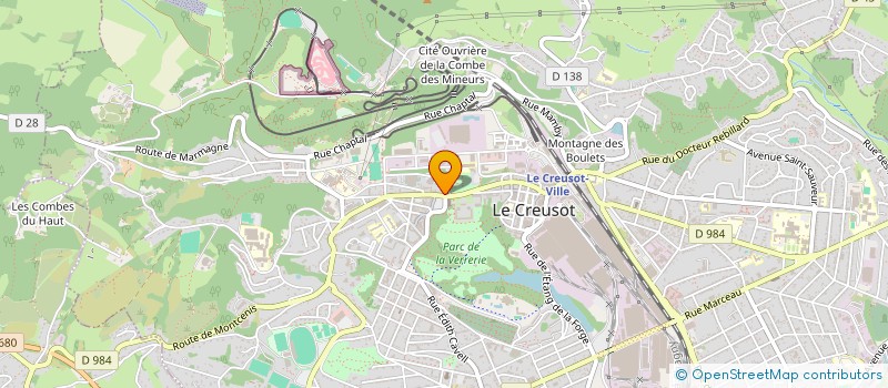 localisation de l'entreprise CHIC - CHOC à LE CREUSOT