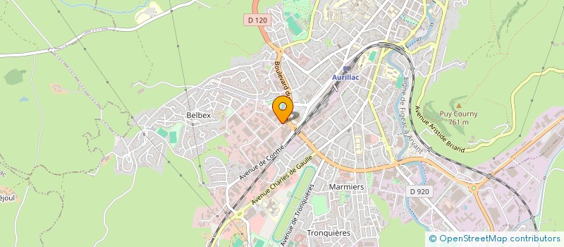 localisation de l'entreprise CHIC & CHOC à AURILLAC