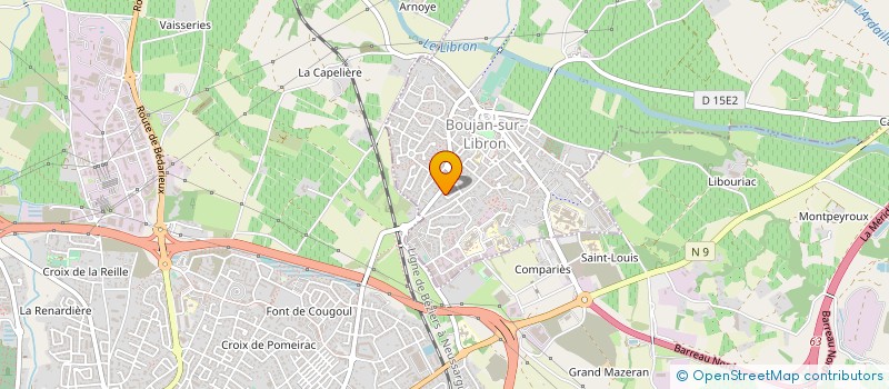 localisation de l'entreprise CHIC ET CHOC BY GIL à BOUJAN-SUR-LIBRON