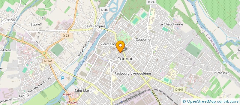 localisation de l'entreprise CHIC ET SOIE BY CARO à COGNAC