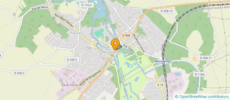 localisation de l'entreprise CHIC ET SPORTS à MAINTENON
