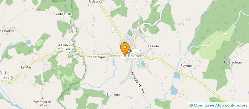 localisation de l'entreprise CHIC ET UNIQUE à LA CROISILLE-SUR-BRIANCE
