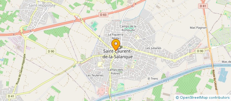 localisation de l'entreprise CHIC GB  SAINT-LAURENT-DE-LA-SALANQUE