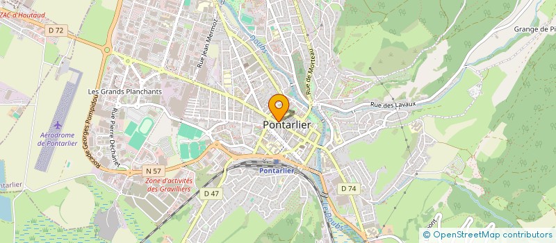 localisation de l'entreprise CHIC'H à PONTARLIER