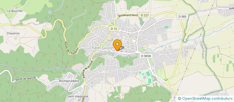 localisation de l'entreprise CHIC MANUCURE  CHATEL-GUYON