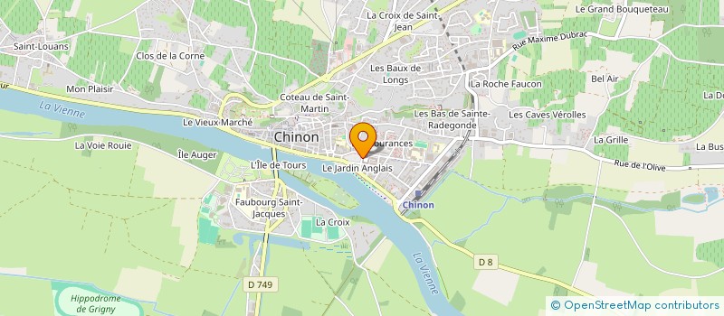 localisation de l'entreprise CHIC'N BLUE - CASERNE GIRAULT  CHINON
