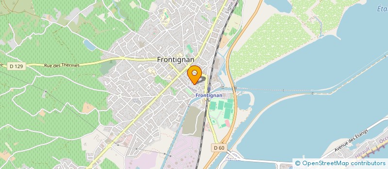 localisation de l'entreprise CHIC TISSUS à FRONTIGNAN