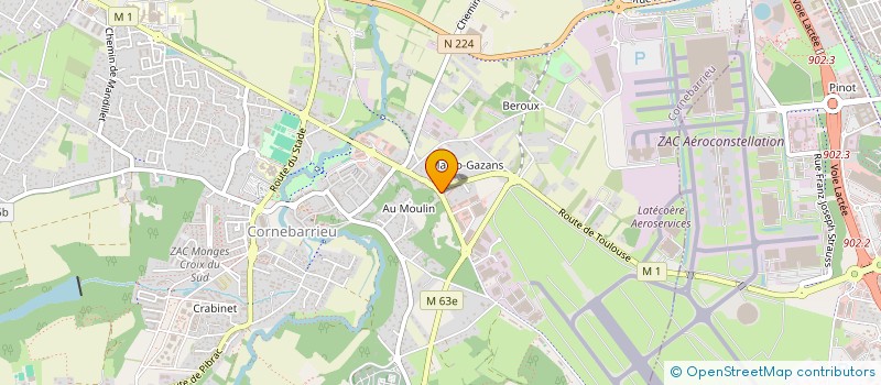 localisation de l'entreprise CHICA & CO  CORNEBARRIEU