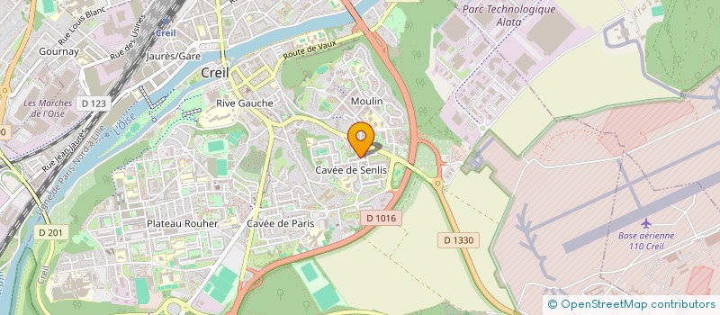 localisation de l'entreprise CHICAGO PIZZA  CREIL