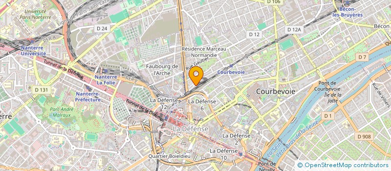 localisation de l'entreprise CHICANE à COURBEVOIE