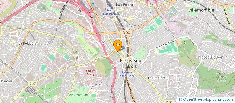 localisation de l'entreprise CHICCOGIANO SAS à ROSNY-SOUS-BOIS
