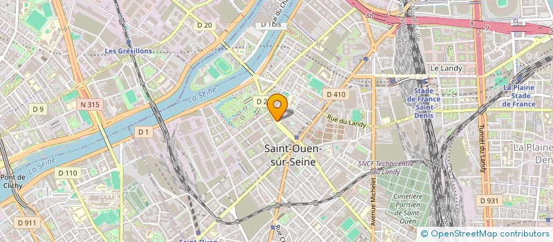 localisation de l'entreprise CHICHA CONNEXION SO à SAINT-OUEN-SUR-SEINE
