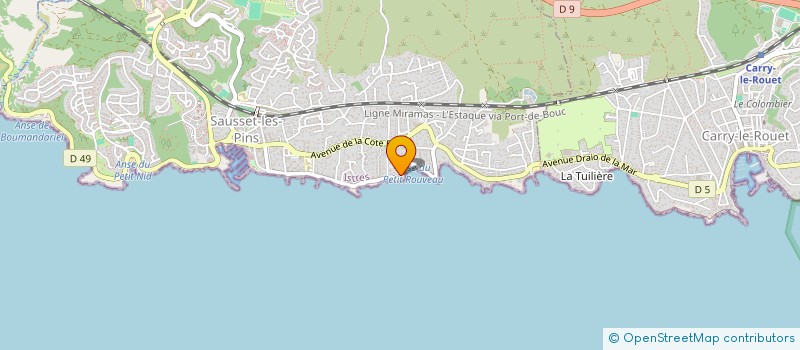 localisation de l'entreprise CHICHE  SAUSSET-LES-PINS