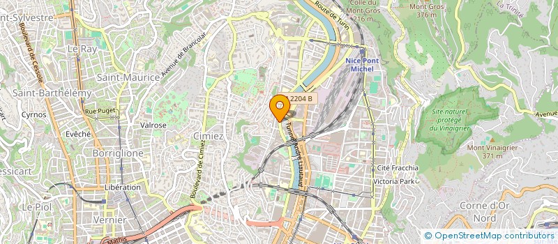 localisation de l'entreprise CHICHE OPTIQUE  NICE