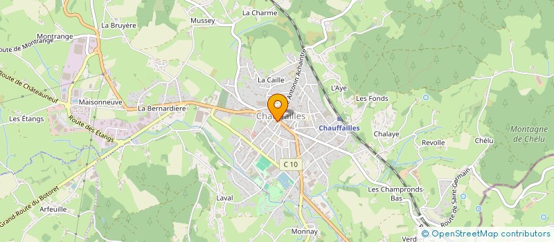 localisation de l'entreprise CHICHI PANPAN - CREATEUR FLORAL  CHAUFFAILLES