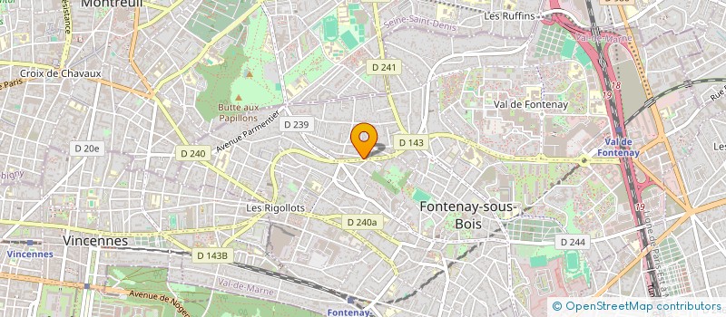 localisation de l'entreprise CHICK N BREAK à FONTENAY-SOUS-BOIS