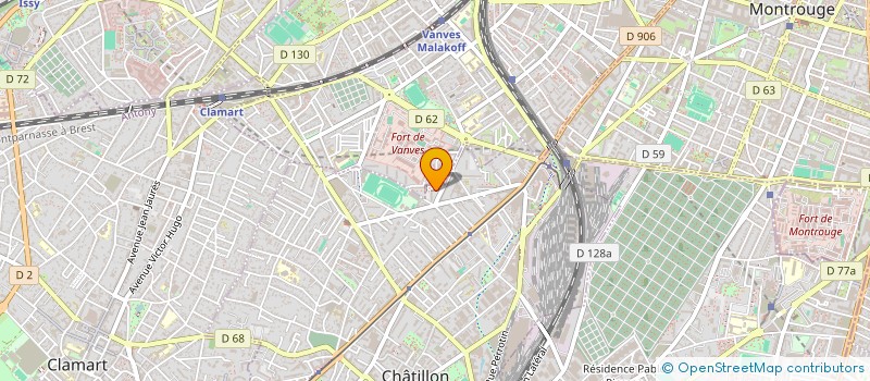 localisation de l'entreprise CHICKEN 92 à CHATILLON