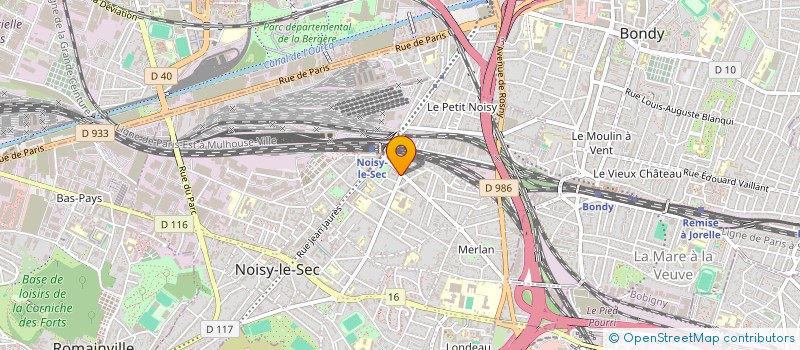 localisation de l'entreprise CHICKEN CHILL à NOISY-LE-SEC