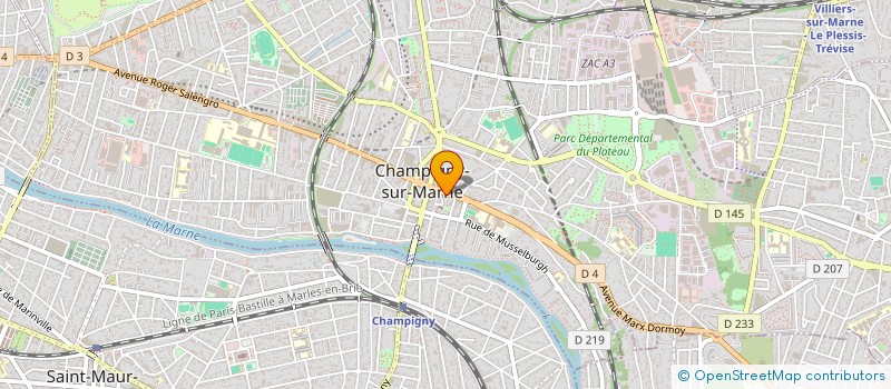 localisation de l'entreprise CHICKEN CITY à CHAMPIGNY-SUR-MARNE