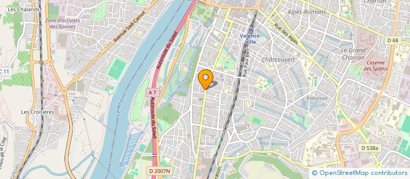 localisation de l'entreprise CHICKEN CRISPY 26  VALENCE