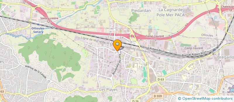 localisation de l'entreprise CHICKEN DRIVE GRENOBLE à SIX-FOURS-LES-PLAGES