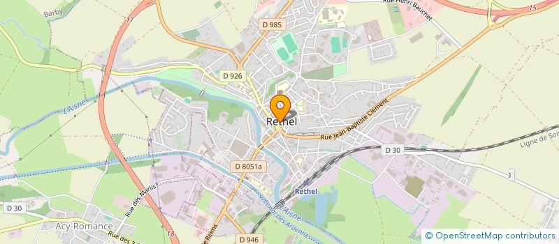 localisation de l'entreprise CHICKEN FOOD  RETHEL