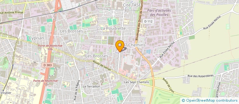 localisation de l'entreprise CHICKEN HALAL  VAULX-EN-VELIN