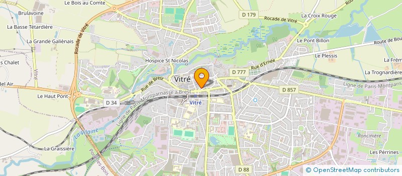 localisation de l'entreprise CHICKEN HOUSE  VITRE