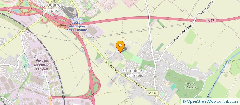 localisation de l'entreprise CHICKEN MEDIA à SAINGHIN-EN-MELANTOIS