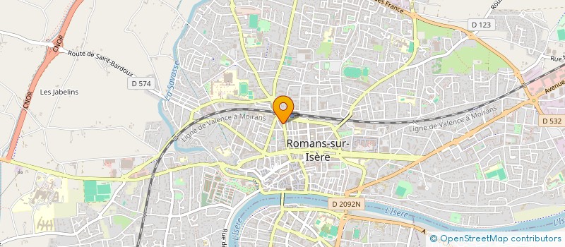 localisation de l'entreprise CHICKEN MOOD  ROMANS-SUR-ISERE