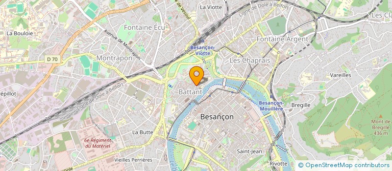 localisation de l'entreprise CHICKEN O'CLOCK  BESANCON