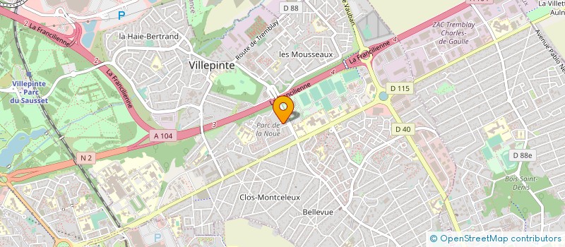 localisation de l'entreprise CHICKEN POP'S à VILLEPINTE
