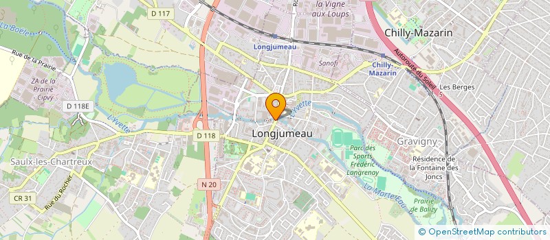 localisation de l'entreprise CHICKEN UP 91 à LONGJUMEAU