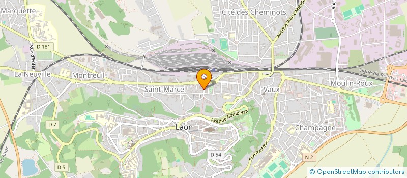 localisation de l'entreprise CHICKENLAND à LAON