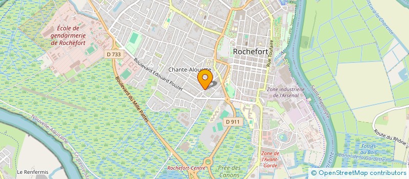 localisation de l'entreprise CHICO PROD  ROCHEFORT