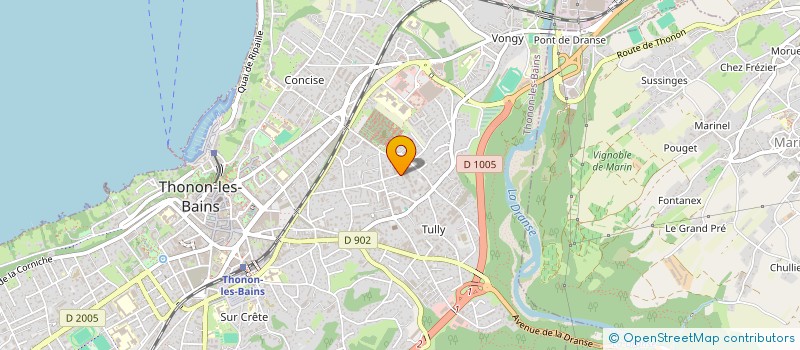 localisation de l'entreprise CHICOBAT à THONON-LES-BAINS