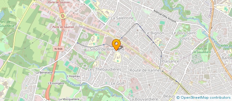 localisation de l'entreprise CHICOTIERE  SAINT-HERBLAIN