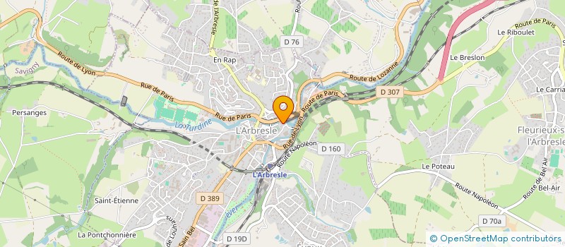 localisation de l'entreprise CHICOUF  L'ARBRESLE