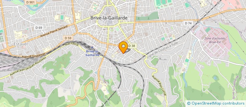 localisation de l'entreprise CHICOUROUX  BRIVE-LA-GAILLARDE