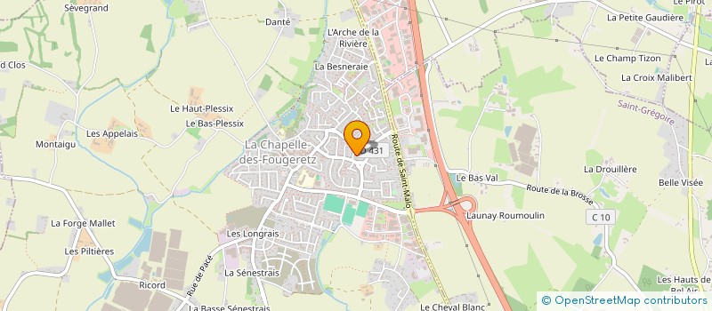 localisation de l'entreprise CHIENDETALUS  LA CHAPELLE-DES-FOUGERETZ