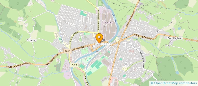 localisation de l'entreprise CHIENS DE TRAINEAUX PULKA DE BOURGOGNE  GUEUGNON