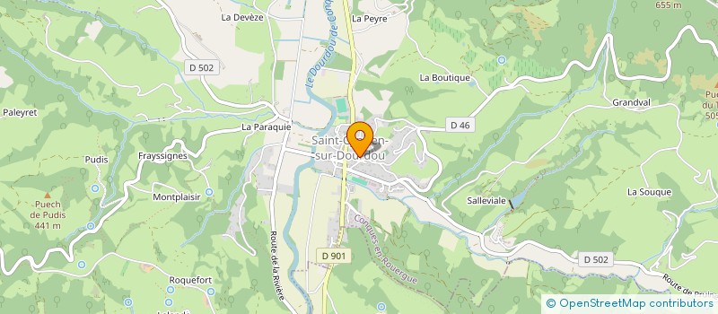 localisation de l'entreprise CHIENS PASSION ENTRE LOT ET DOURDOU à CONQUES-EN-ROUERGUE