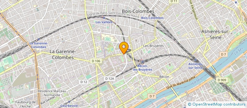 localisation de l'entreprise CHIESI SAS à BOIS-COLOMBES