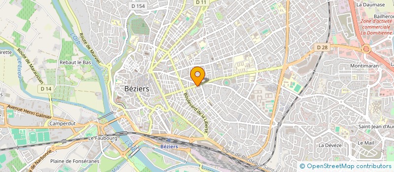 localisation de l'entreprise CHIFFONNETTE 60 à BEZIERS