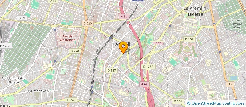 localisation de l'entreprise CHIFFRE 3 à ARCUEIL