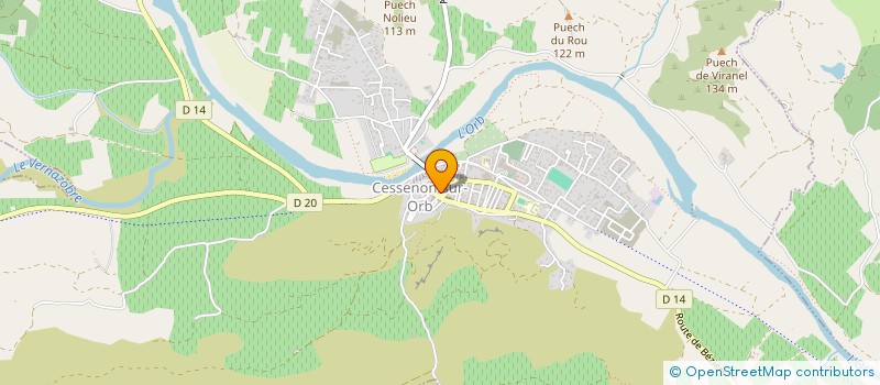 localisation de l'entreprise CHIKEN ET PEANUTS  CESSENON-SUR-ORB